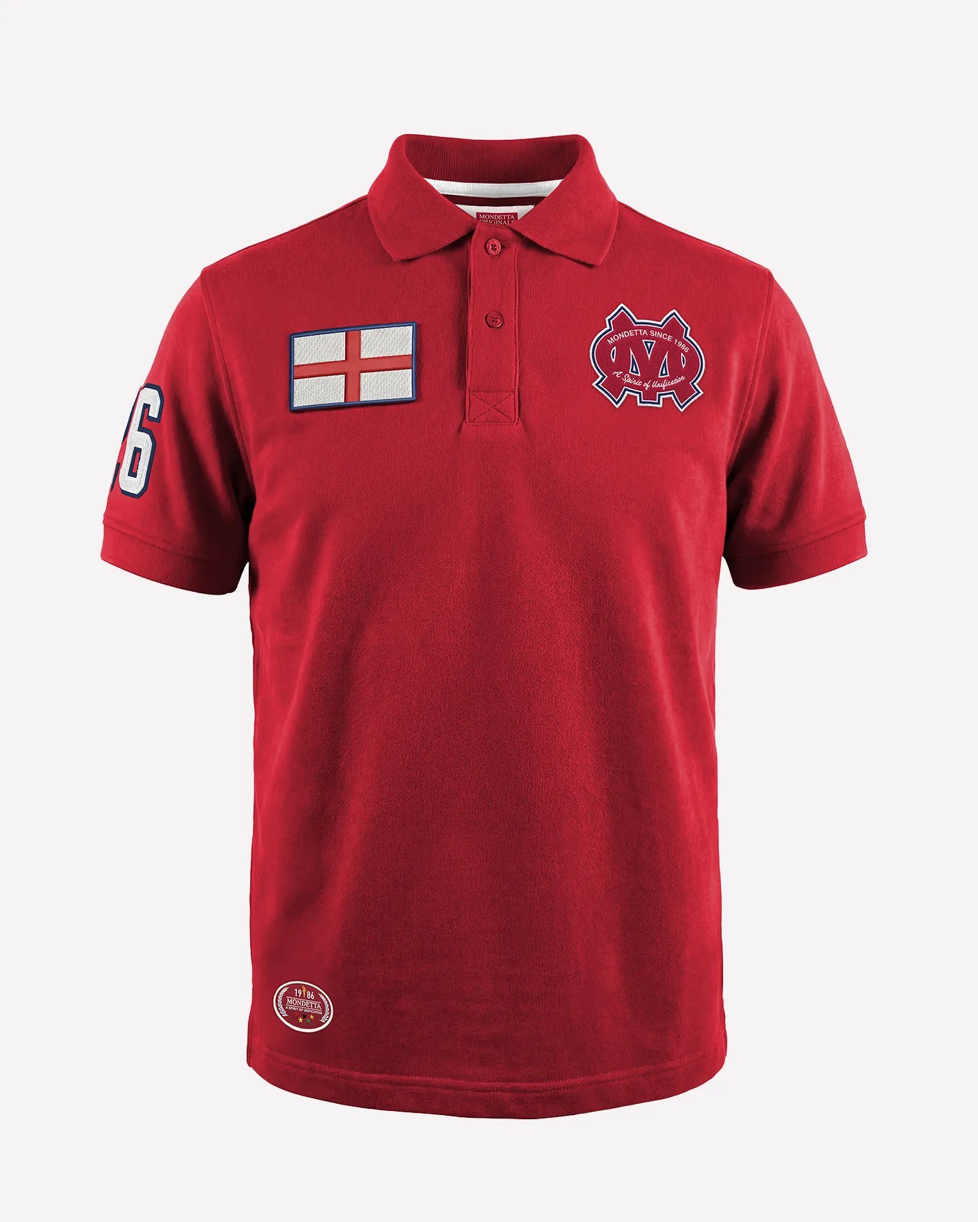 The Match Day Polo - Match Day Polo Red/England