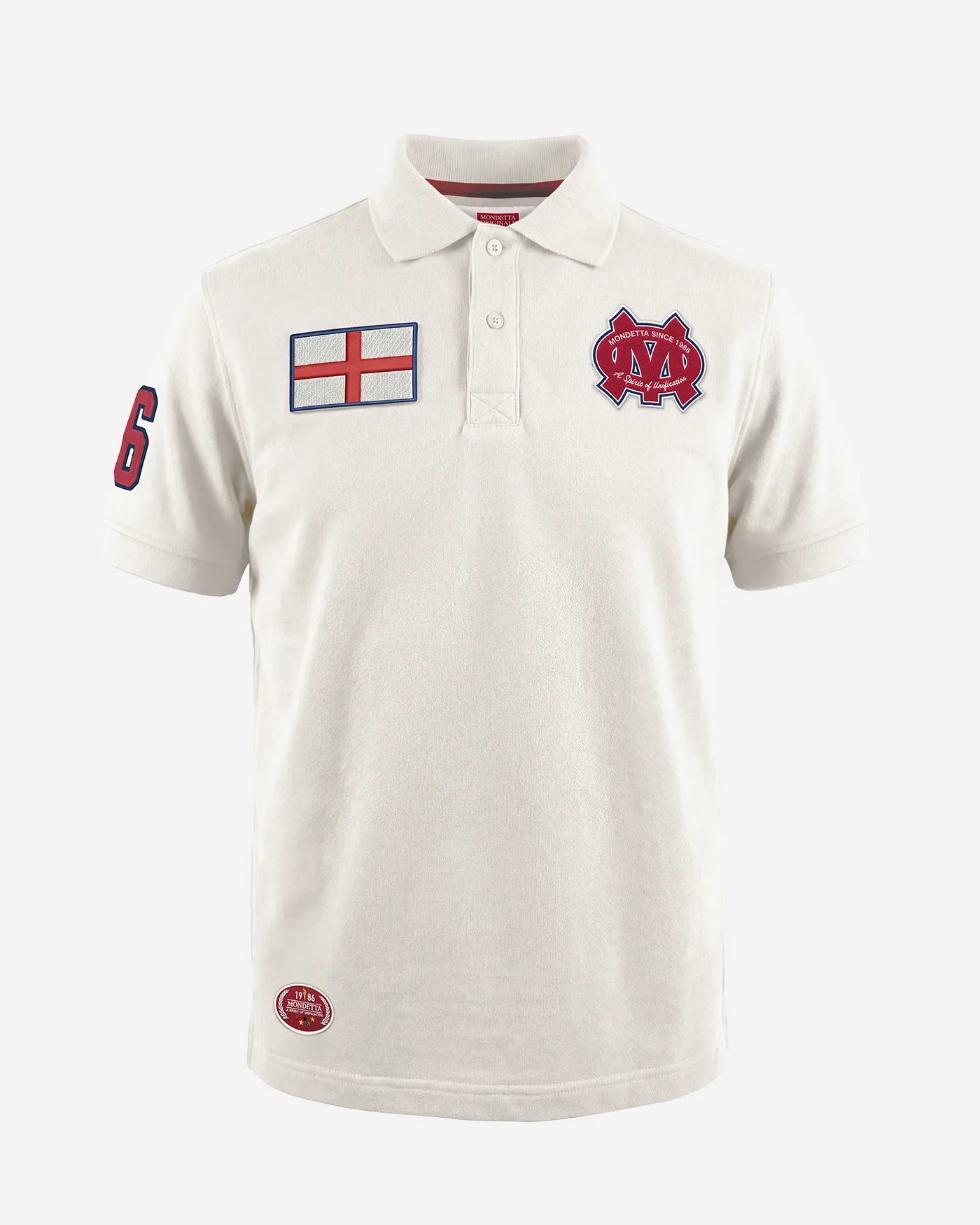 The Match Day Polo - Match Day Polo White/England