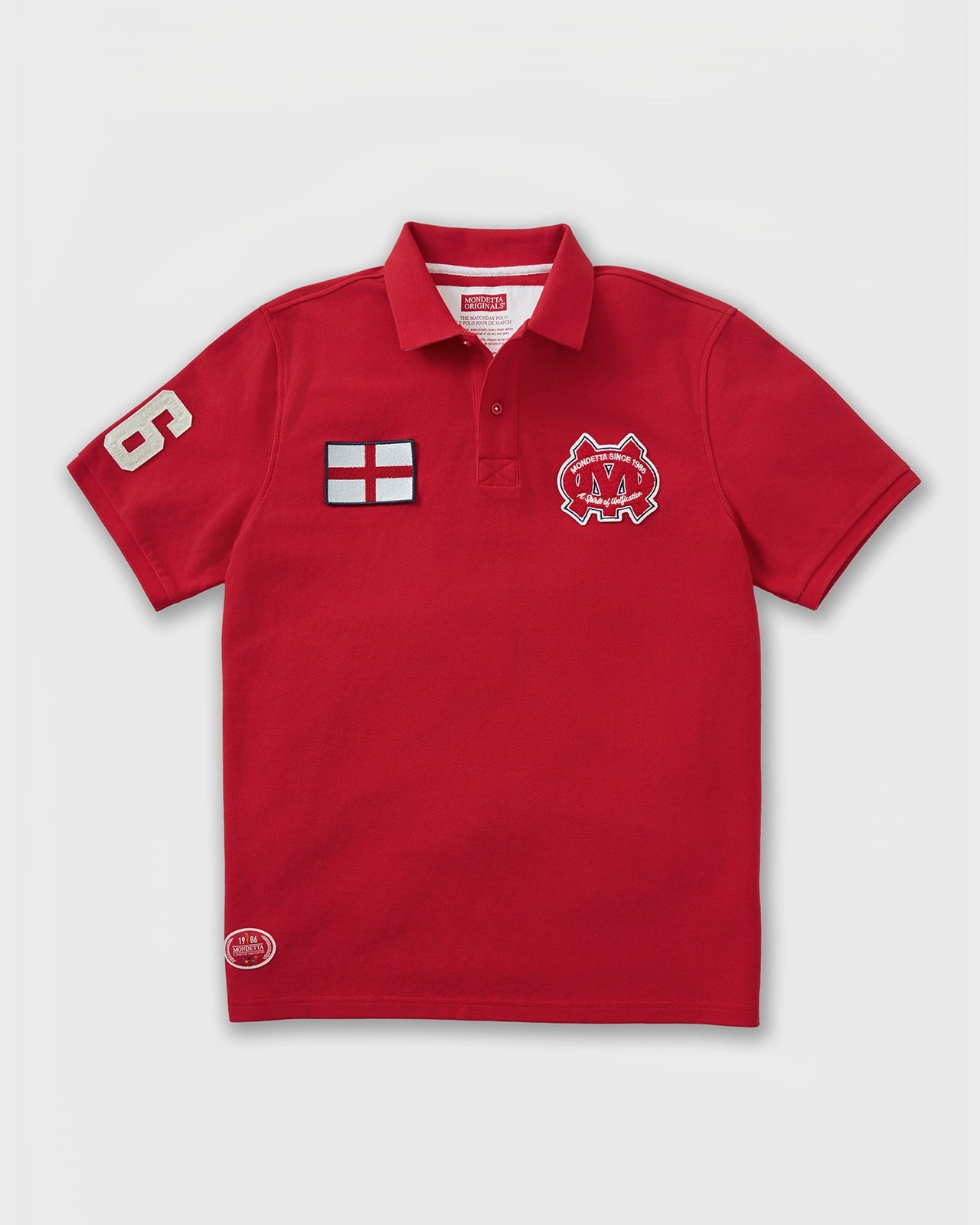 The Match Day Polo - Match Day Polo Red/England