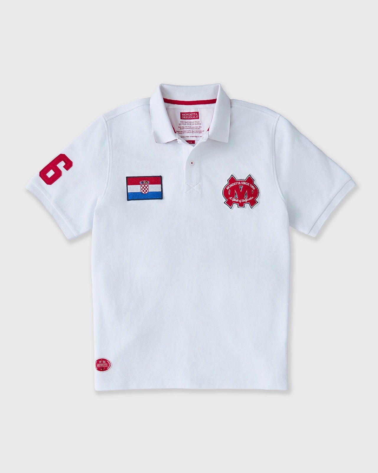 The Match Day Polo - Match Day Polo White/Croatia