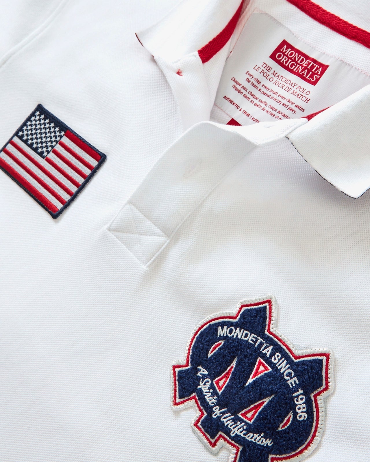 The Match Day Polo - Match Day Polo White/USA