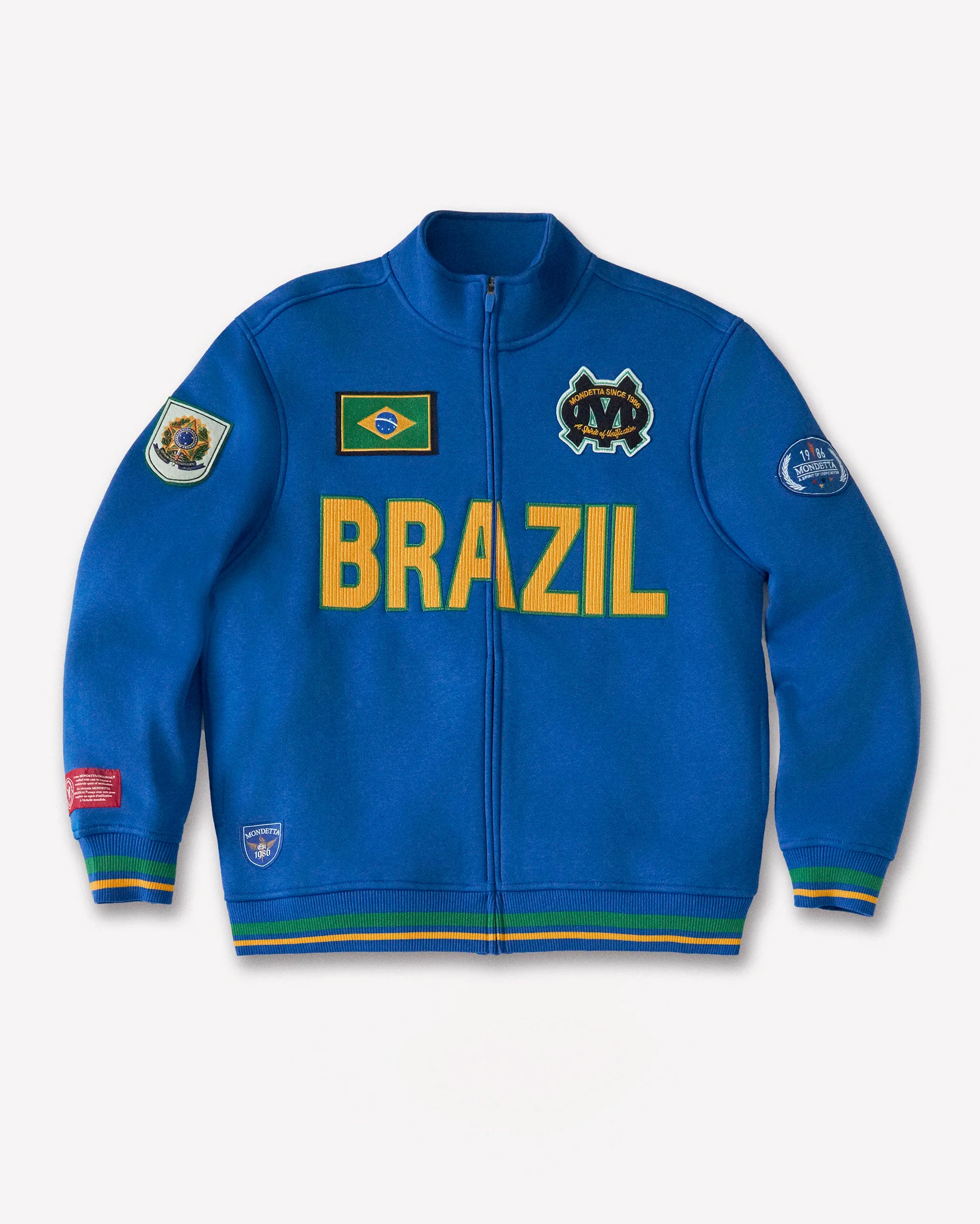 For general description, go to 'Main Product Description' region - The Pitch World Jacket - Pitch Blue/Brazil