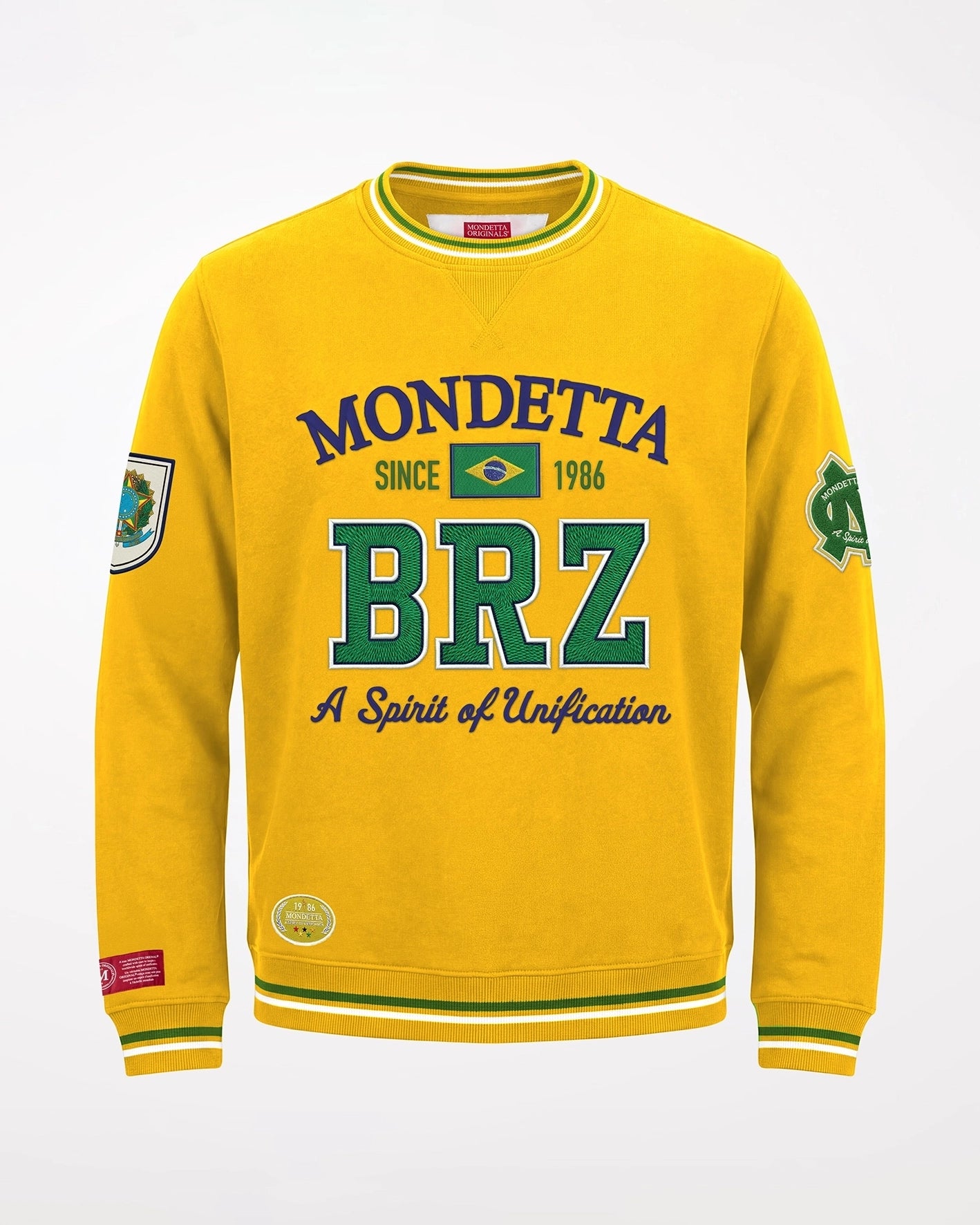 The All Star Crew Neck Sweatshirt - All Star Yellow/Brazil