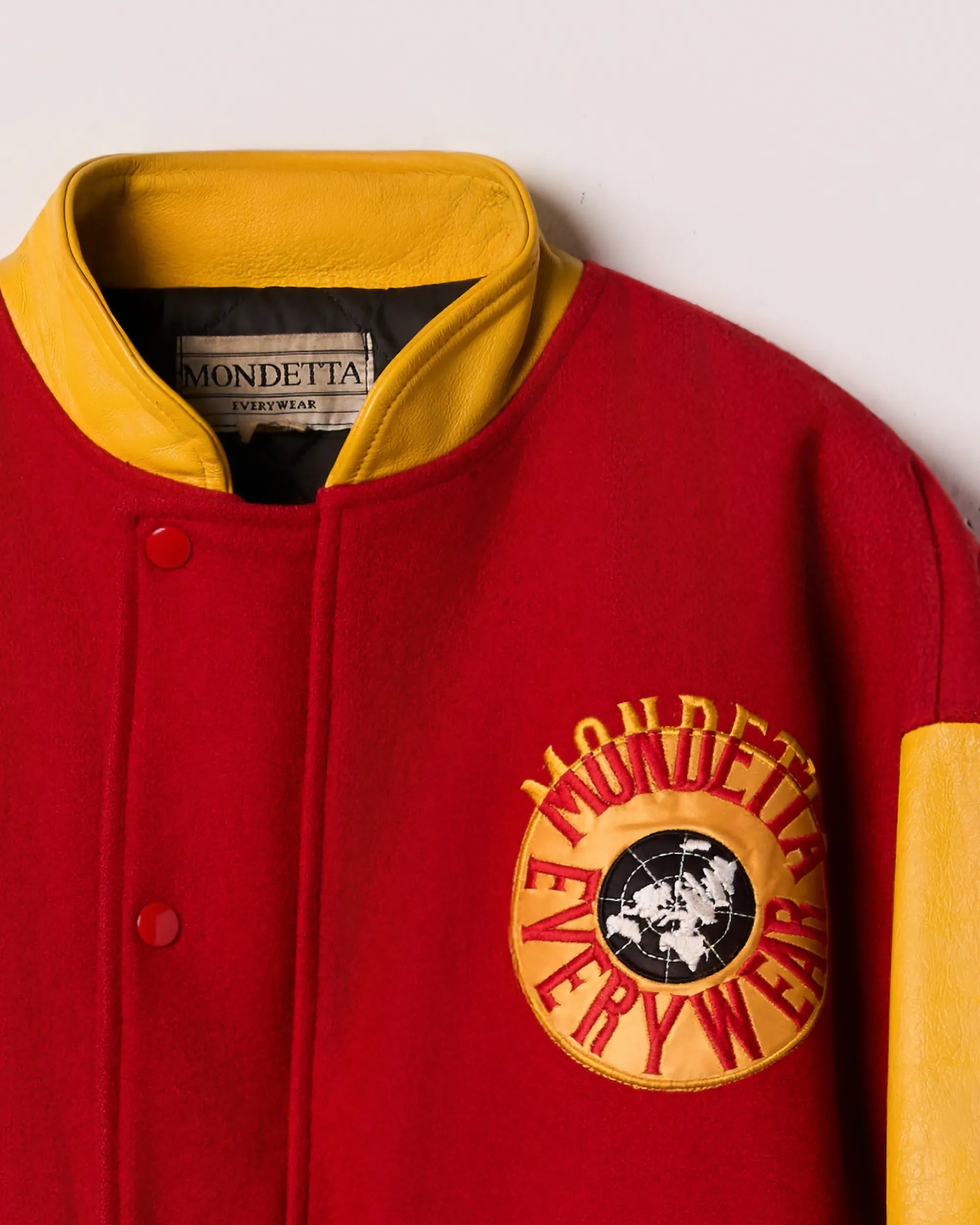 “Mondetta Everywear” CCCP Leather & Melton Varsity Jacket