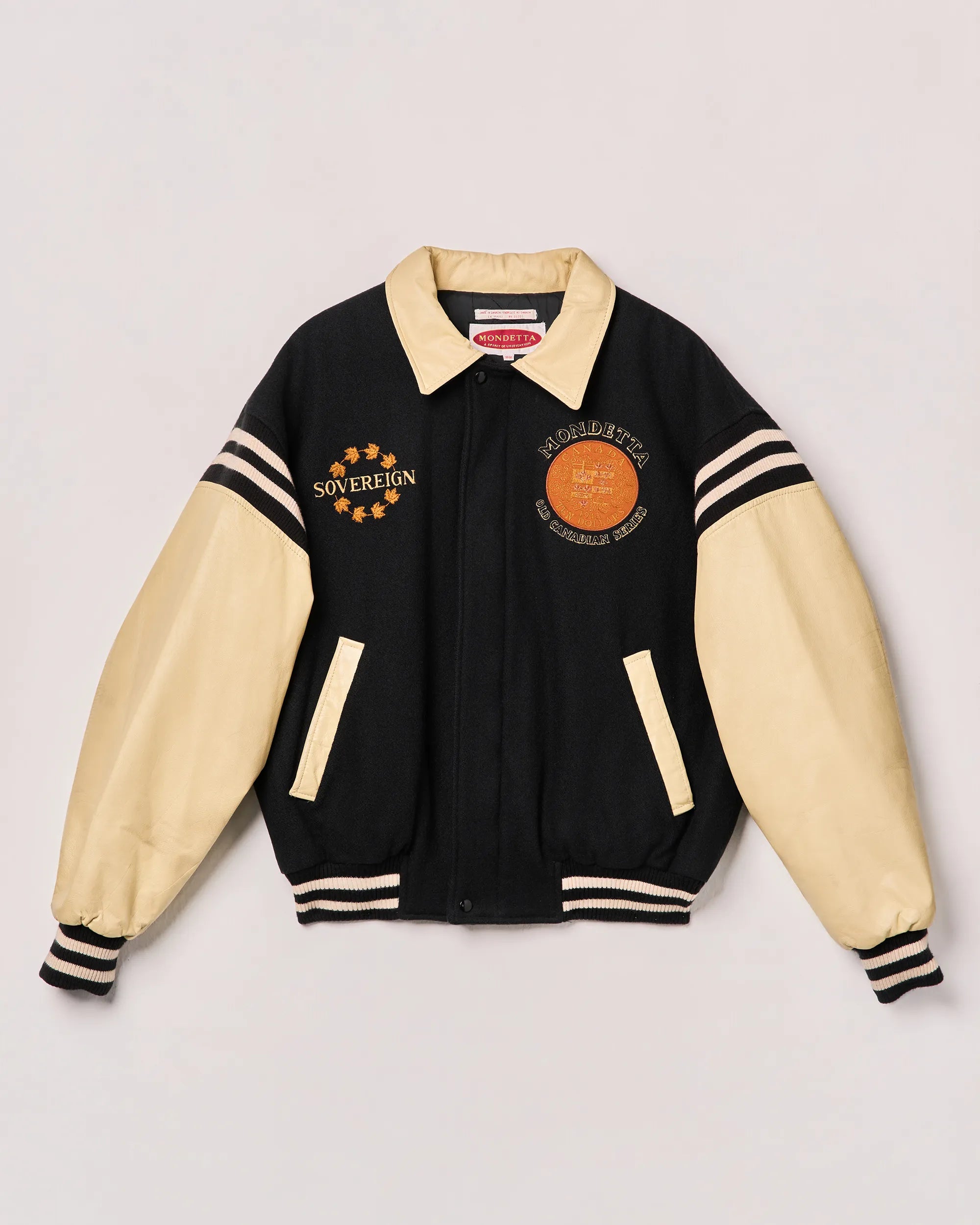 Leather Melton Bomber ‘Old Canadian Series’