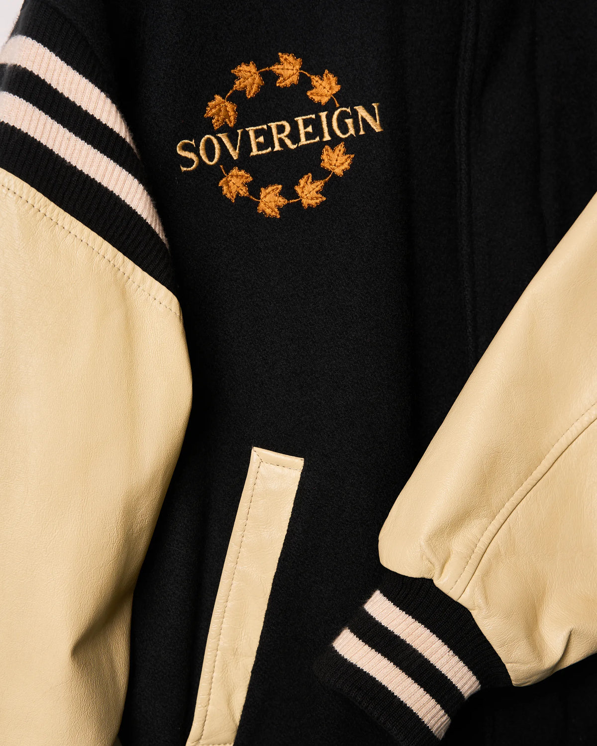 Leather Melton Bomber ‘Old Canadian Series’