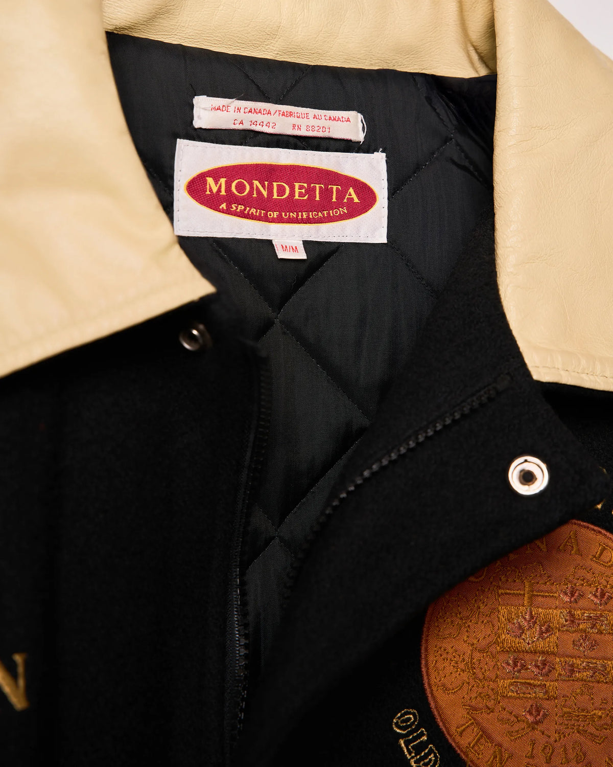 Leather Melton Bomber ‘Old Canadian Series’