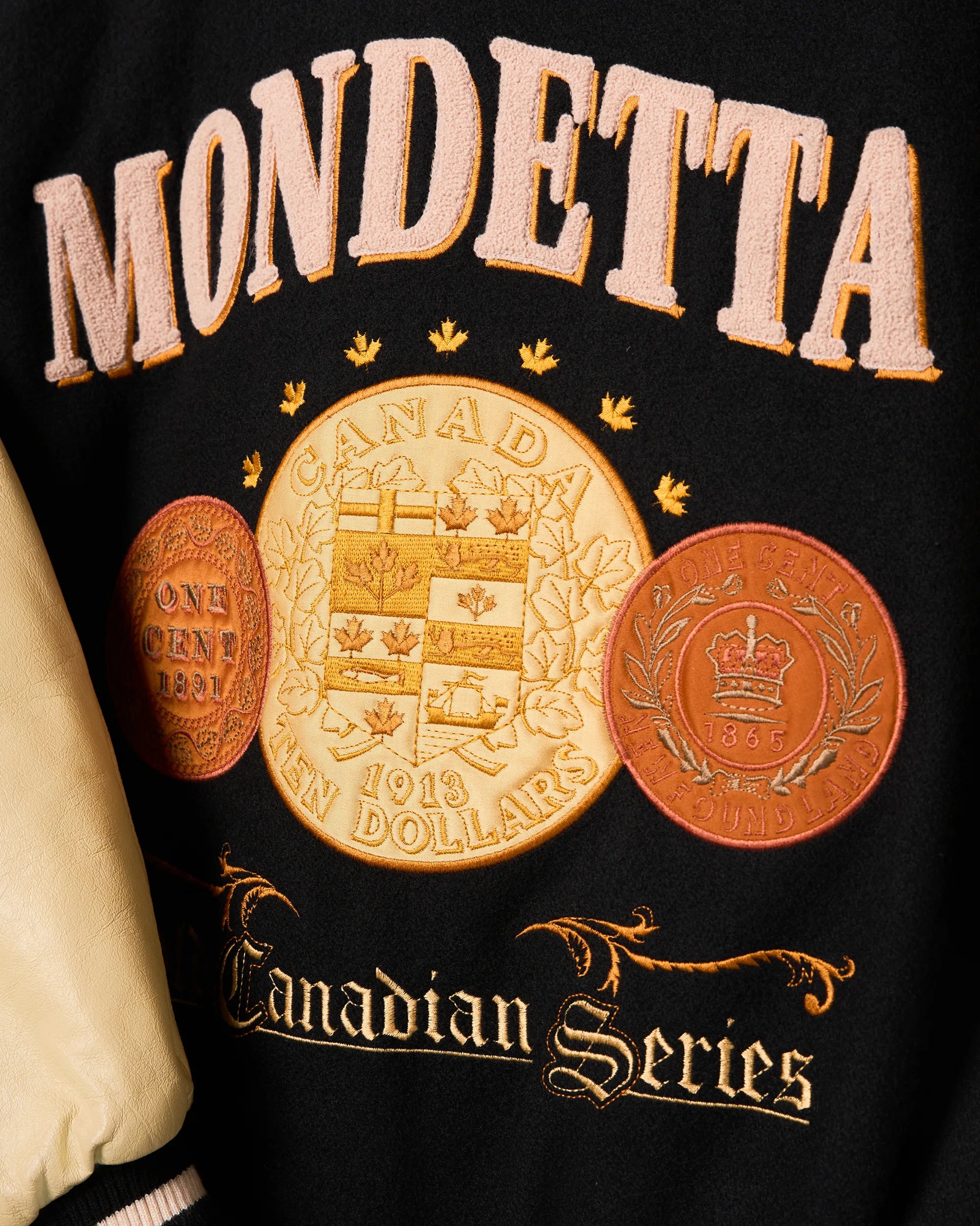 Leather Melton Bomber ‘Old Canadian Series’