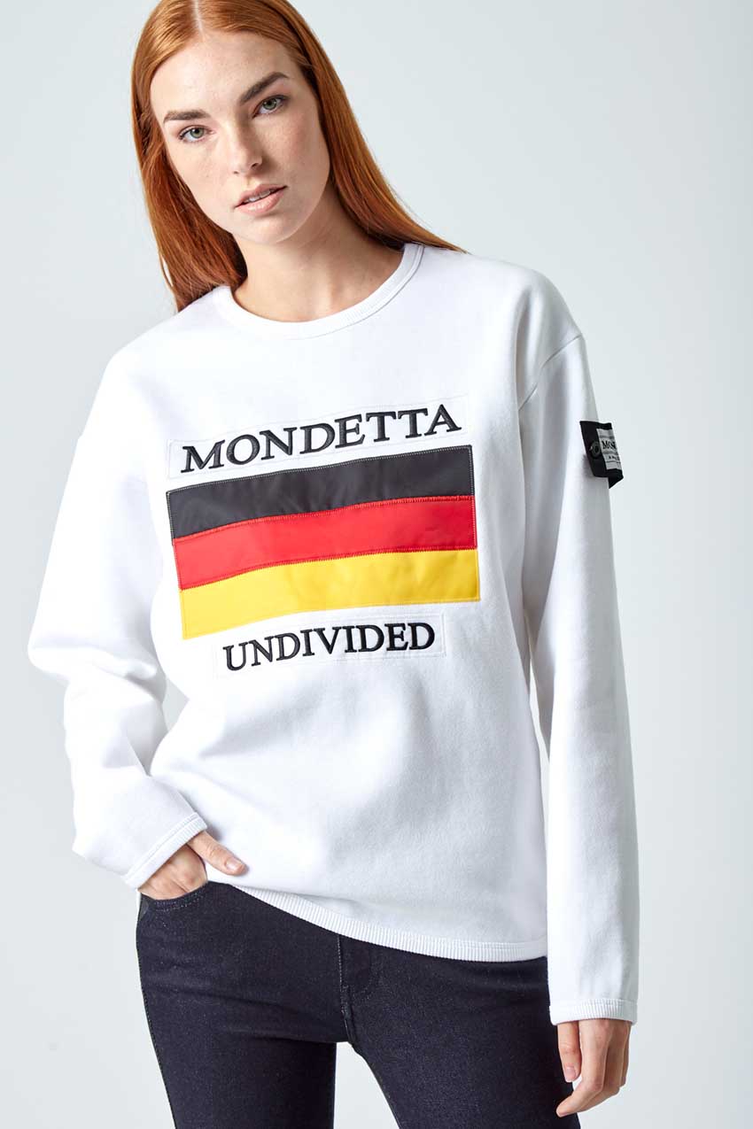 Unity Women's Modern Fit Sweatshirt - Germany - White