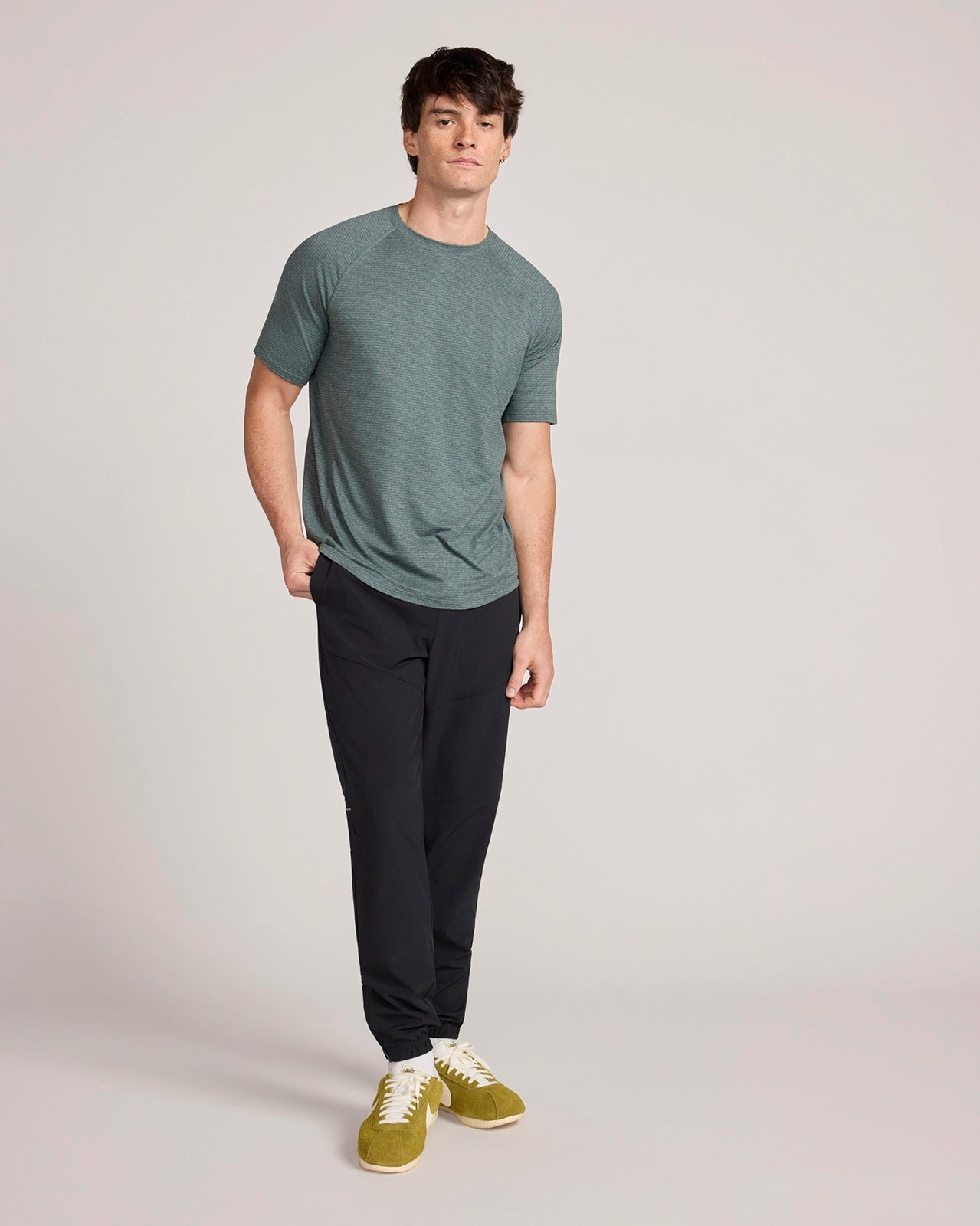 The Active GRS Certified Recycled Poly Lightweight Reflective Track Pant - Black