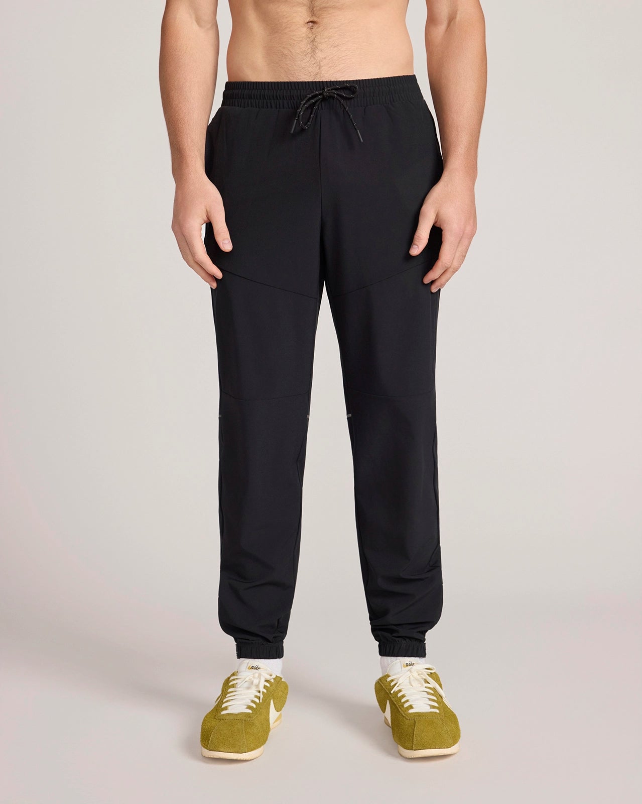 The Active GRS Certified Recycled Poly Lightweight Reflective Track Pant - Black