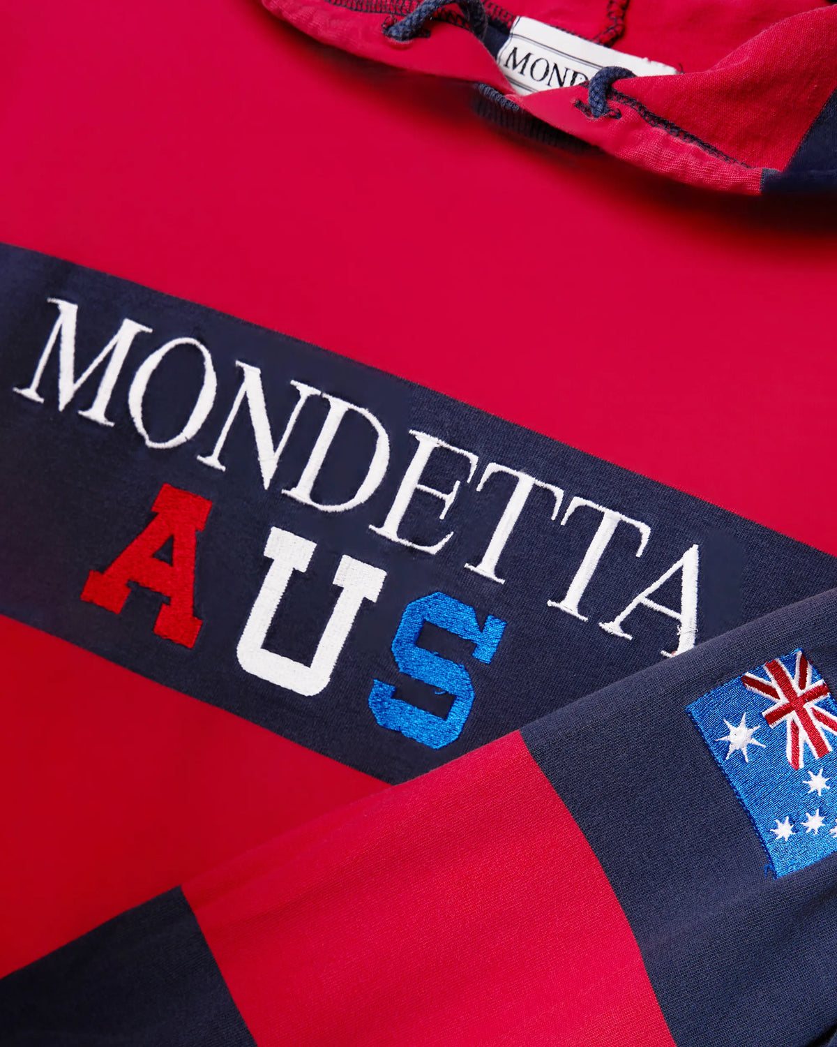 Mondetta ‘AUS’ Striped Hoodie