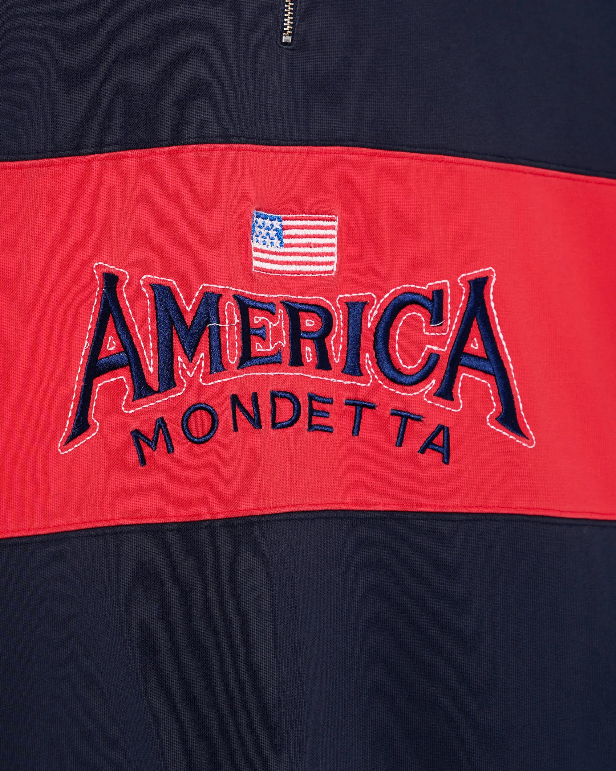 Mondetta ‘America’ Two Tone Collar Sweatshirt