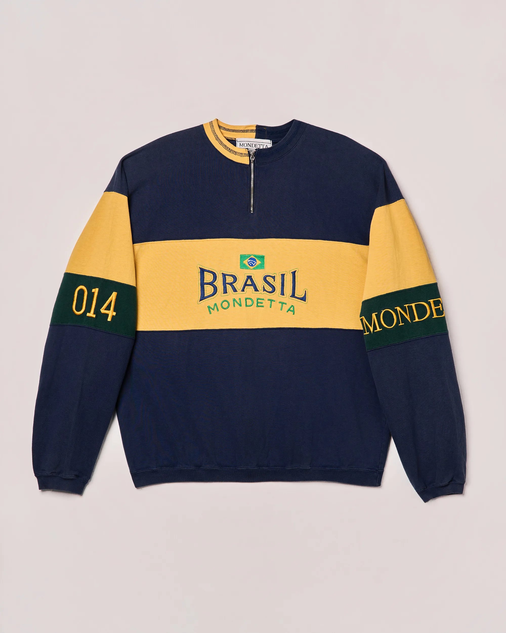 Mondetta ‘Brasil’ Two Tone Collar Sweatshirt
