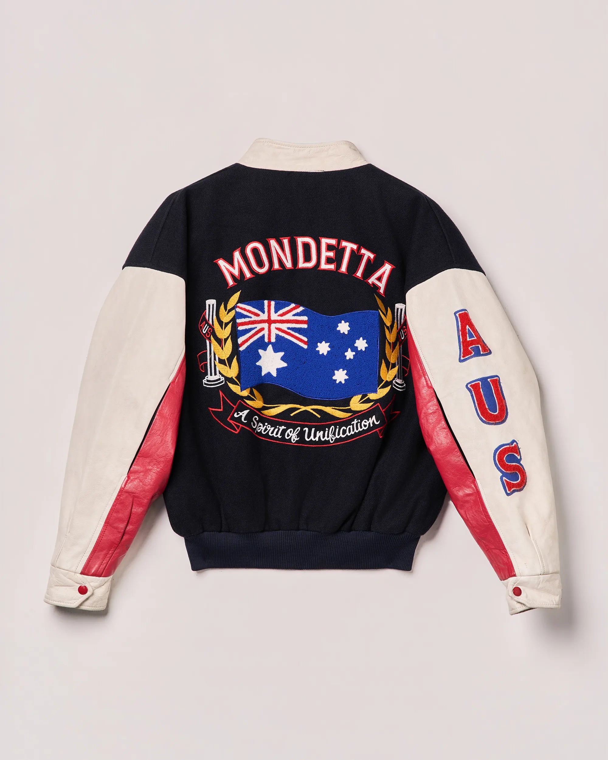Mondetta ‘Everywear’ AUS Leather Melton Bomber
