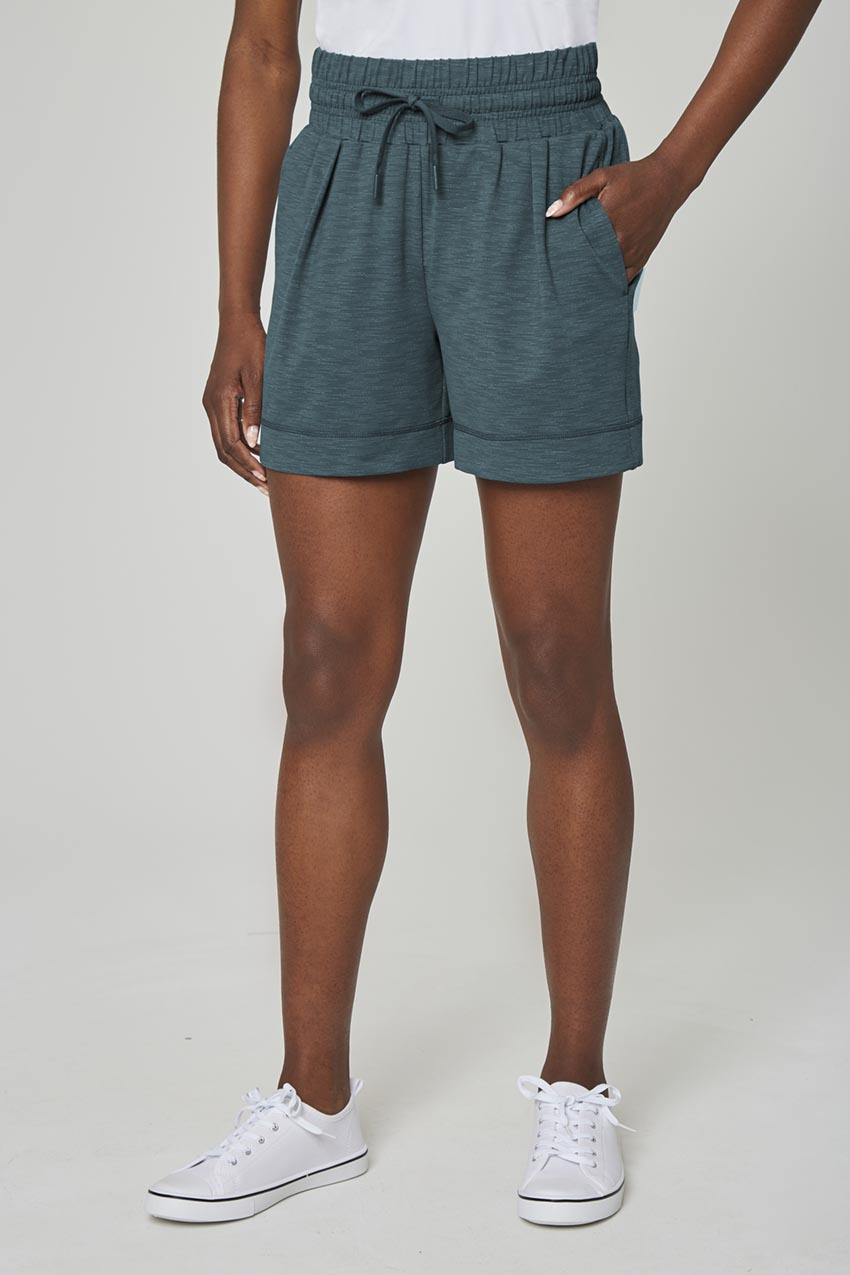 Mondetta Women’s Long Mile Walking Short in Atlantic Deep