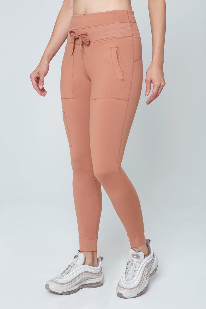 Mondetta Womens 'Maldives' Legging Solid in Mocha Mousse