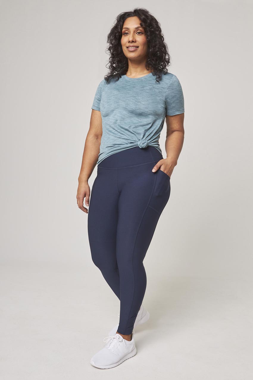 Women’s Active Legging With Mesh Detail