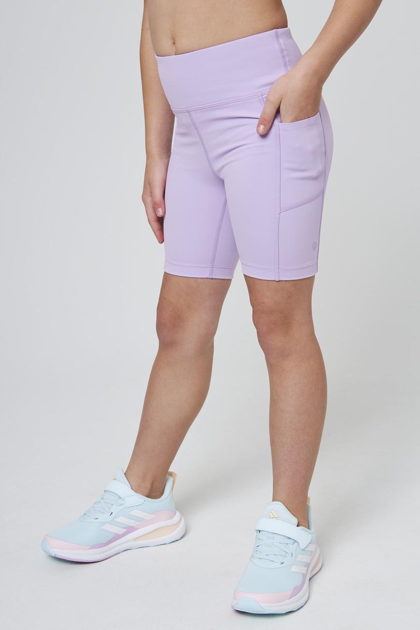 MPG Sport Vital High-Rise Girls Short  in Crocus Petal