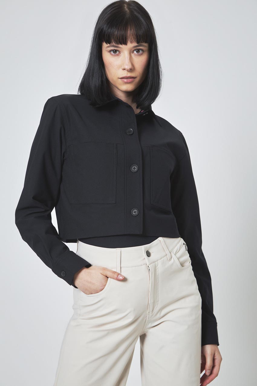 Modern Ambition Focus Cropped Jacket in Black