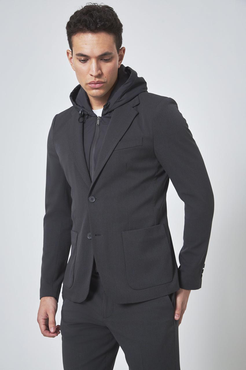 Tenacity Twill Blazer with Removable Hooded Fooler