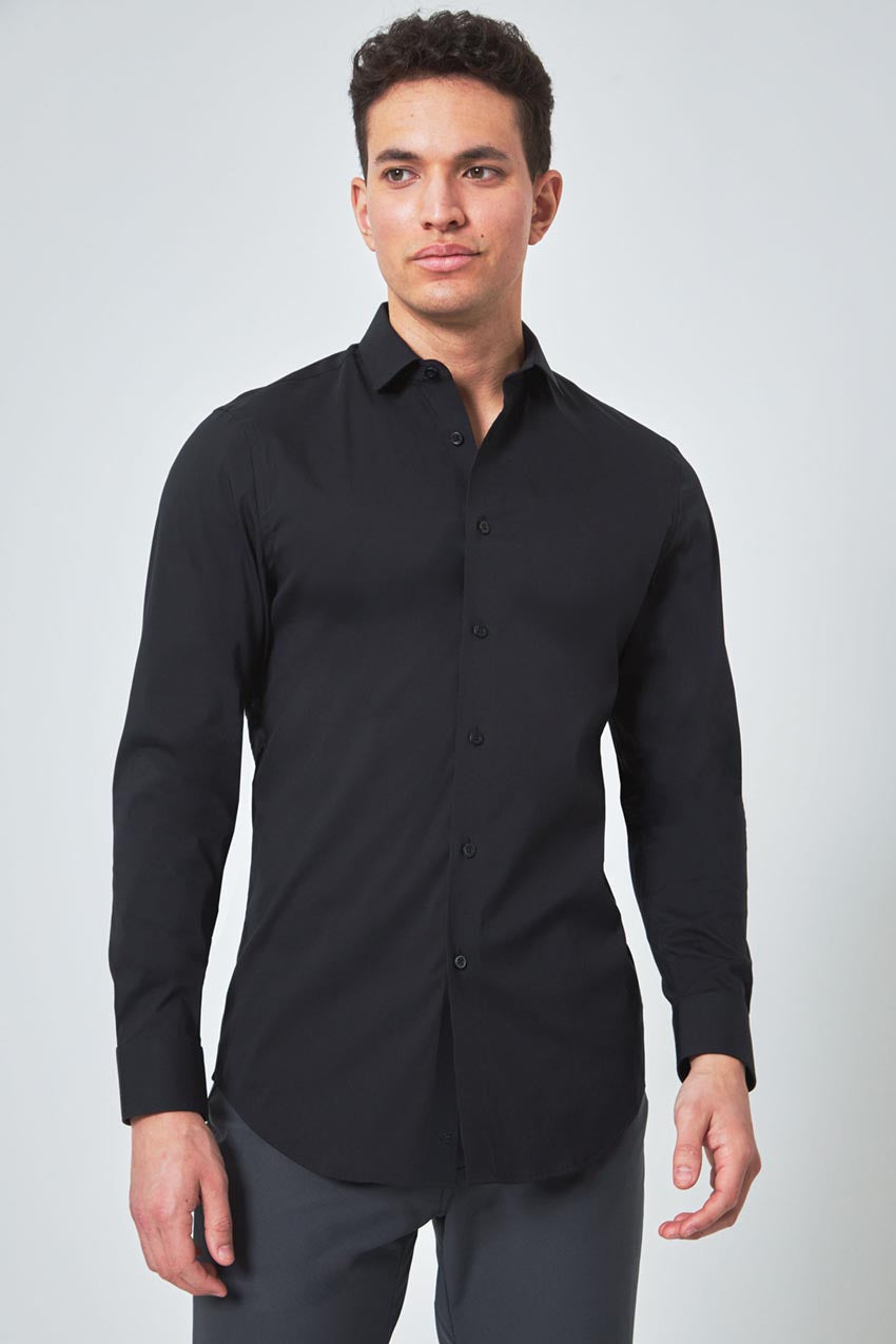 PerformLuxe Cotton Nylon Poplin Standard-Fit Shirt