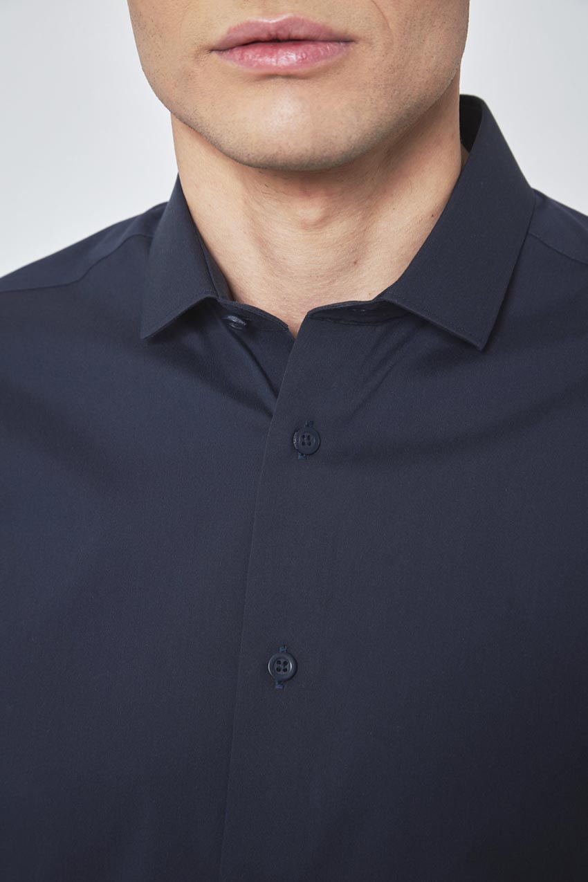 PerformLuxe Cotton Nylon Poplin Standard-Fit Shirt