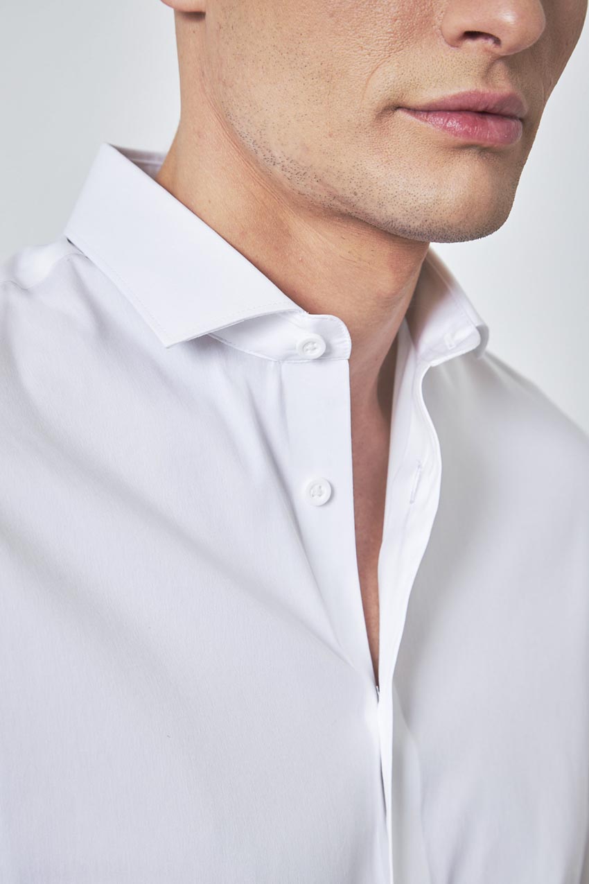 PerformLuxe Cotton Nylon Poplin Standard-Fit Shirt