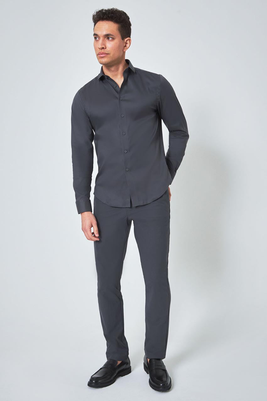 PerformLuxe Cotton Nylon Twill Slim-Fit Shirt