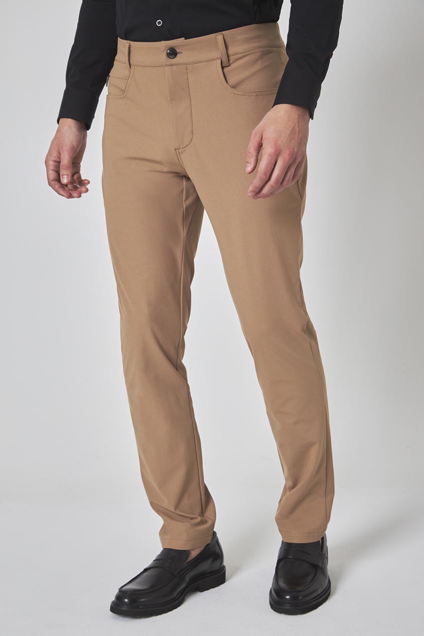 Modern Ambition Limitless Denim-Look Slim Pant in Tiger's Eye