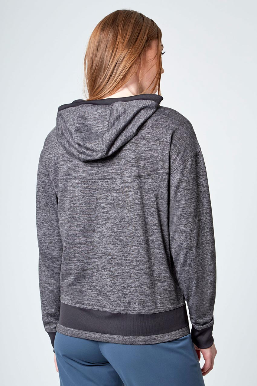 Melange Long Sleeve Hoodie