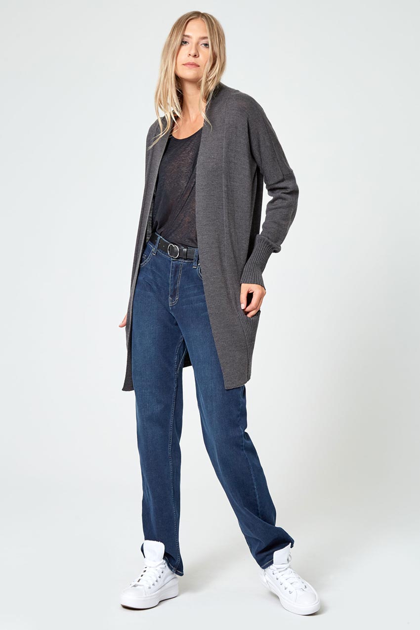 Establish Sustainable Merino Wool Open Front Cardigan