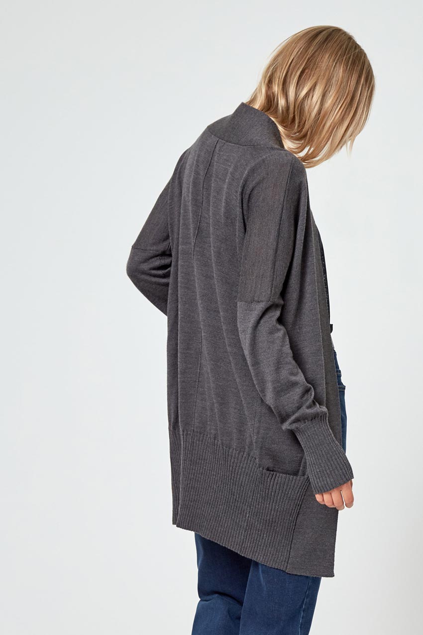 Establish Sustainable Merino Wool Open Front Cardigan