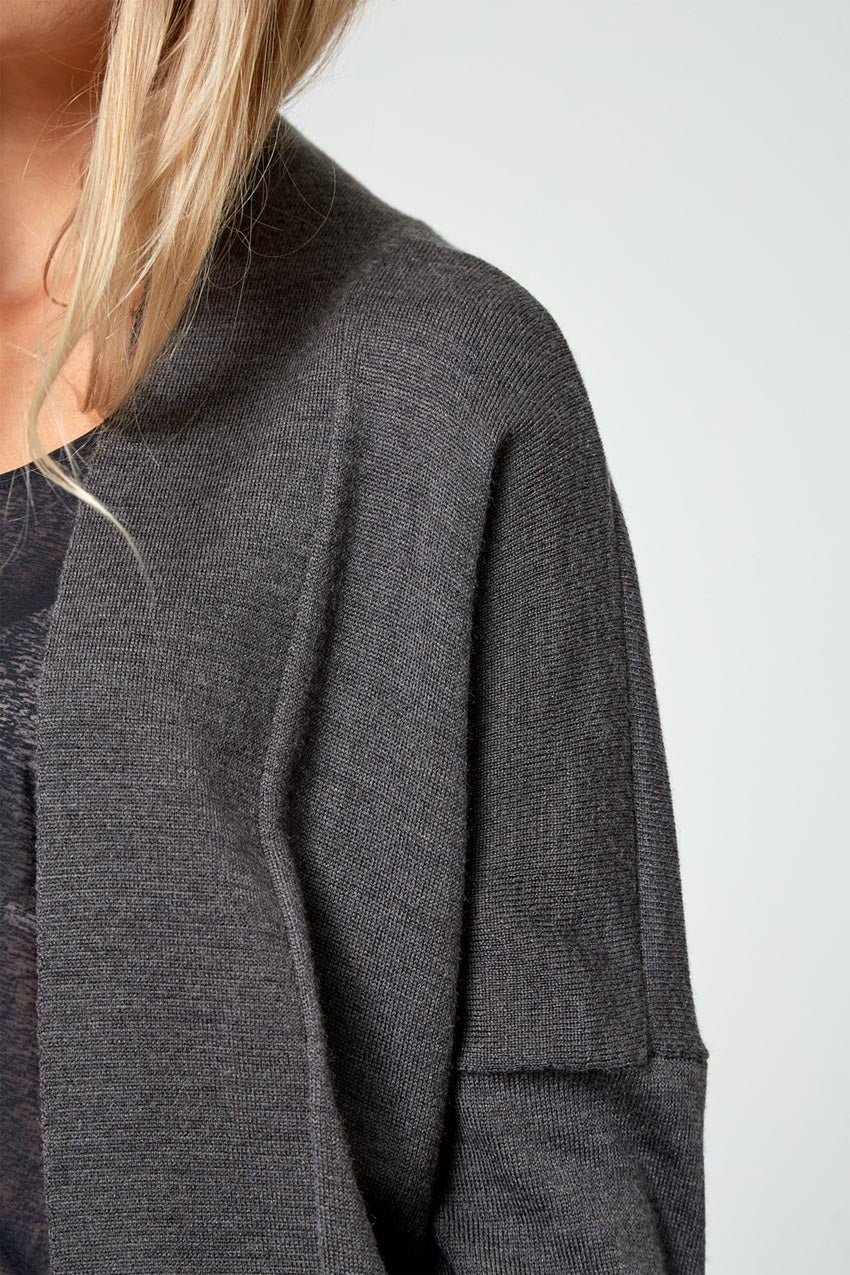 Establish Sustainable Merino Wool Open Front Cardigan