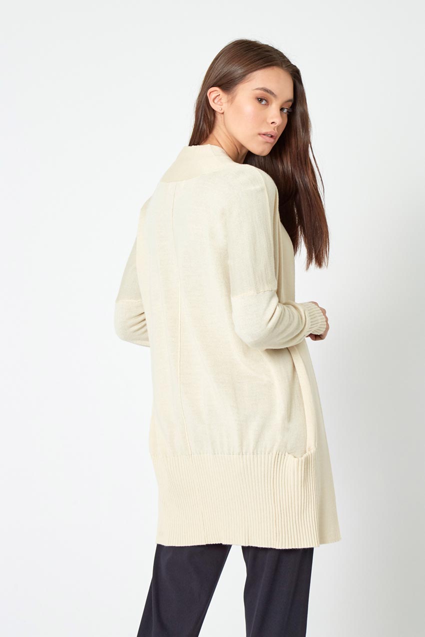 Establish Sustainable Merino Wool Open Front Cardigan