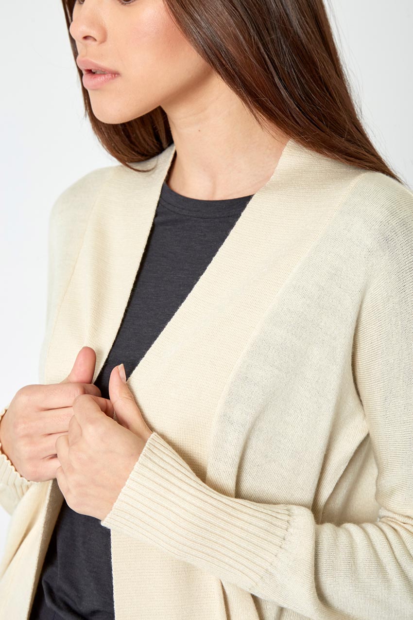 Establish Sustainable Merino Wool Open Front Cardigan