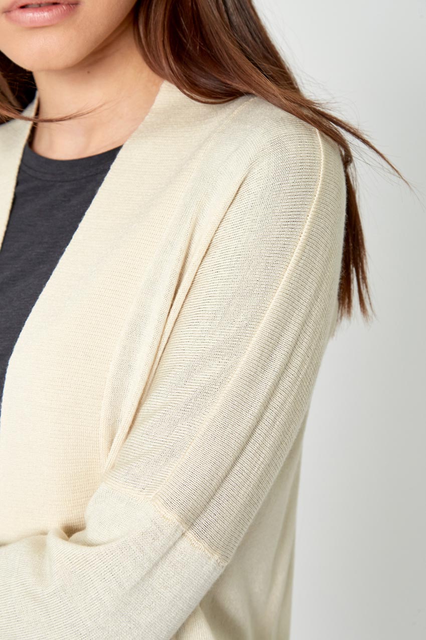 Establish Sustainable Merino Wool Open Front Cardigan