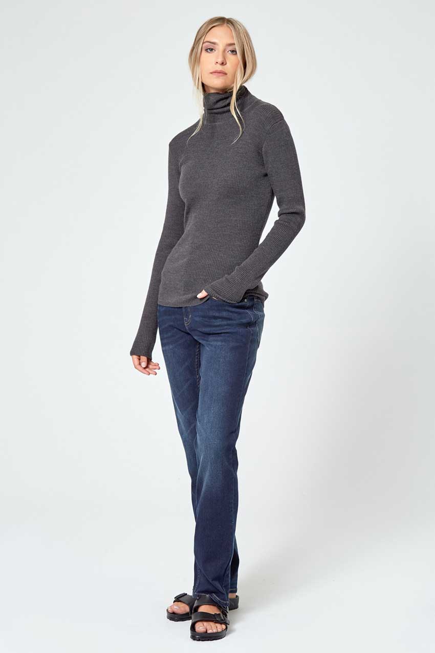 Optimist Sustainable Merino Mock Neck Sweater