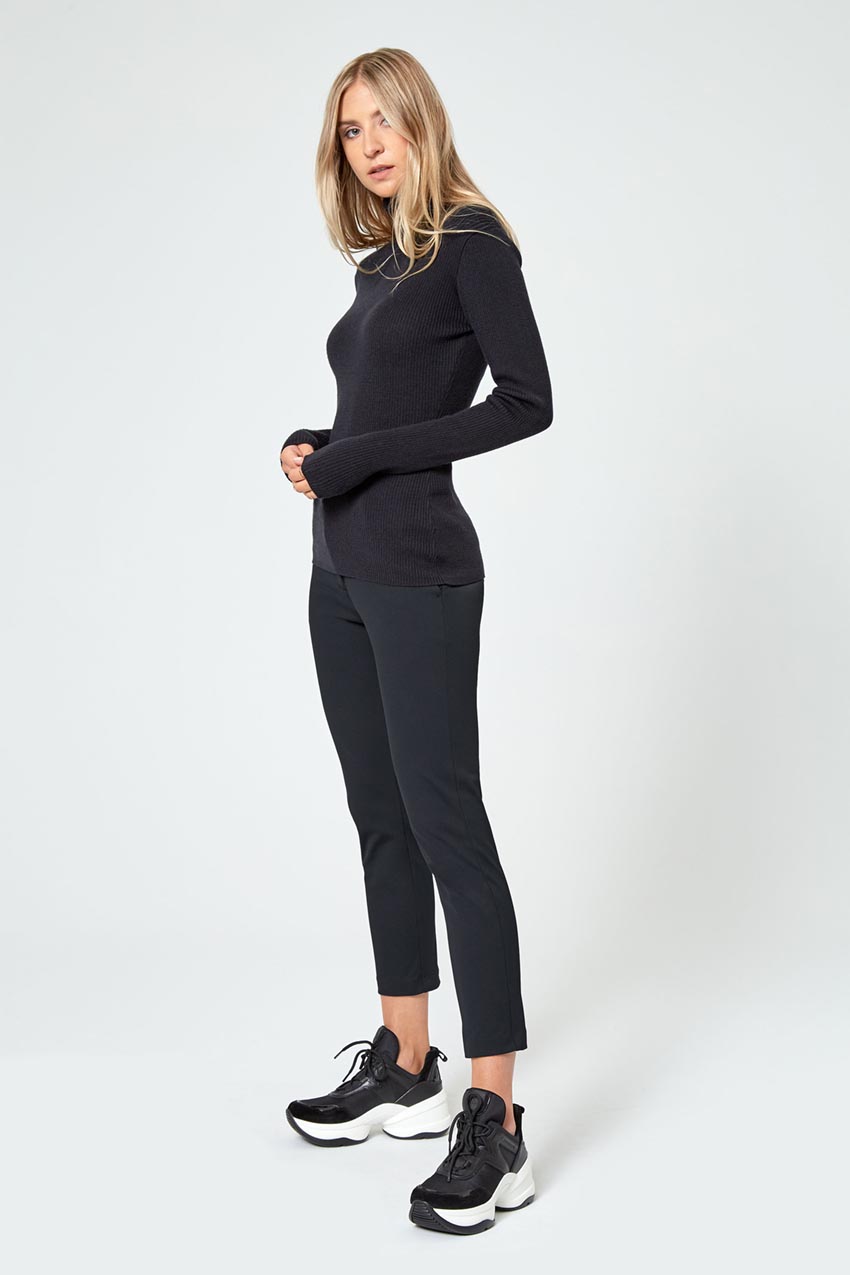 Skill Set Mid-Rise Slim Cropped Twill Pant