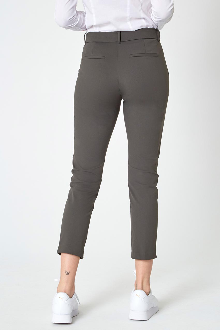 Skill Set Mid-Rise Slim Cropped Twill Pant