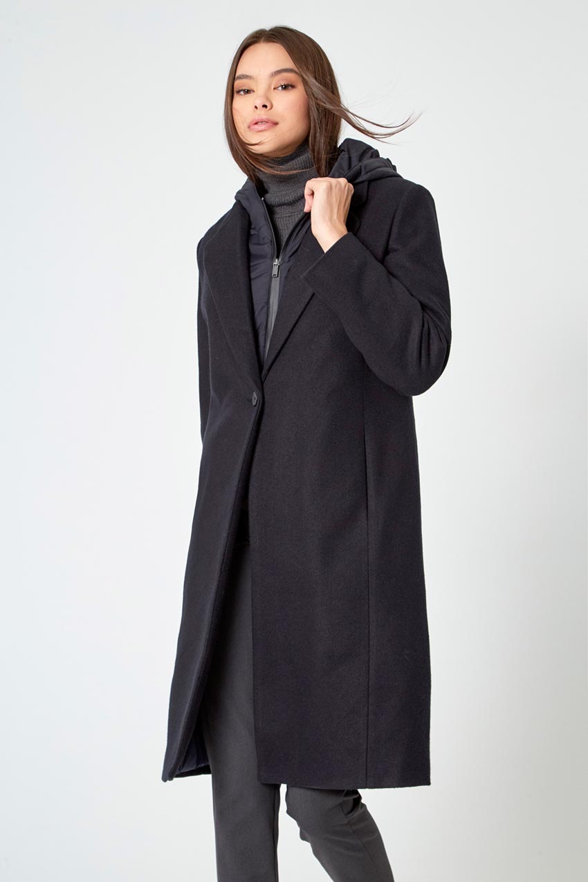 Goal-Getter Overcoat with Removable Hooded Fooler