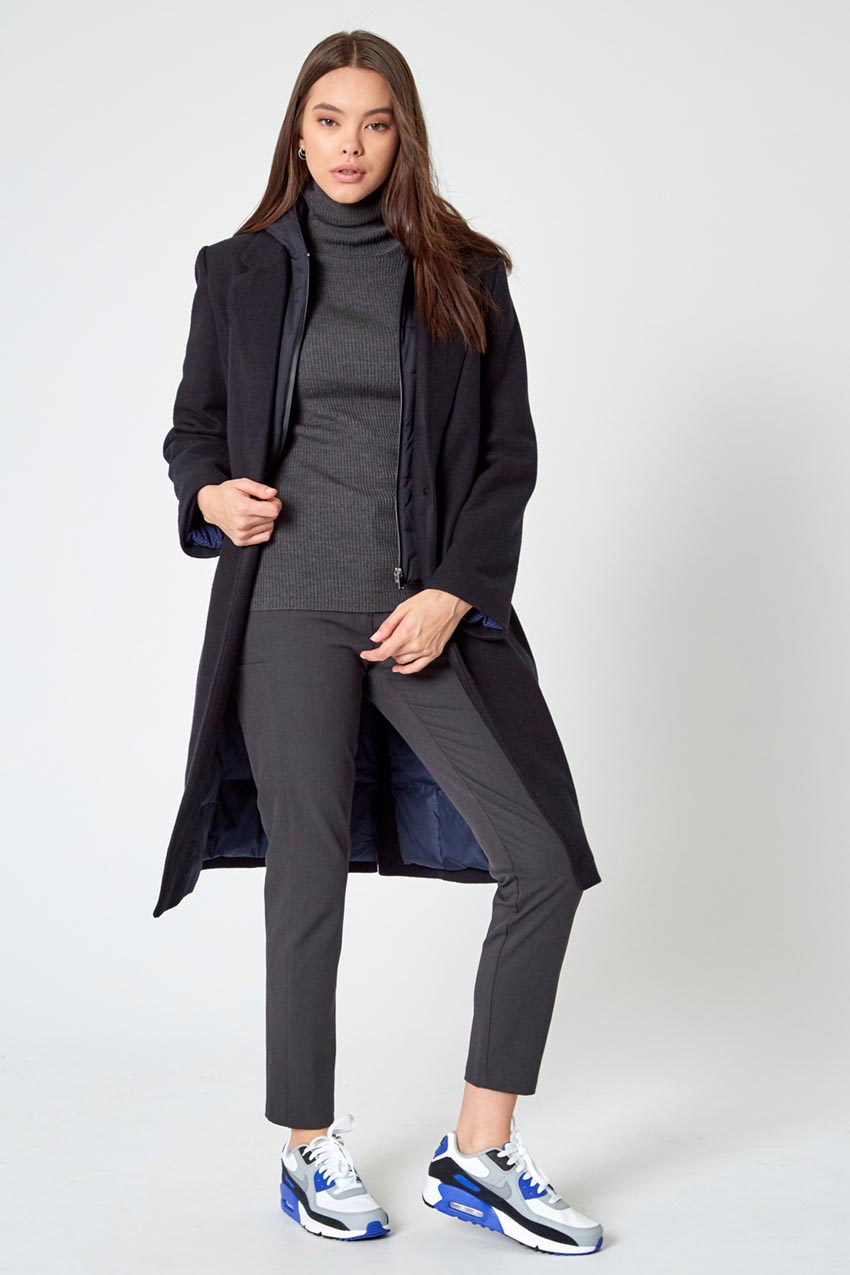 Goal-Getter Overcoat with Removable Hooded Fooler