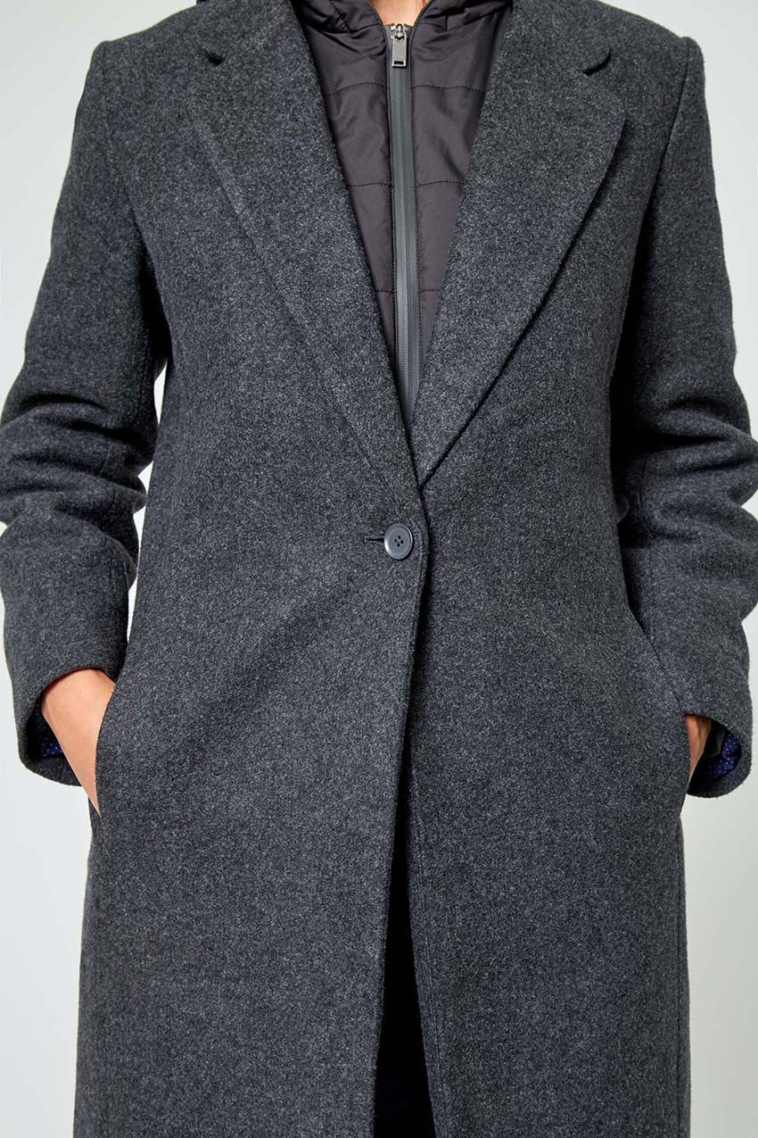 Goal-Getter Overcoat with Removable Hooded Fooler