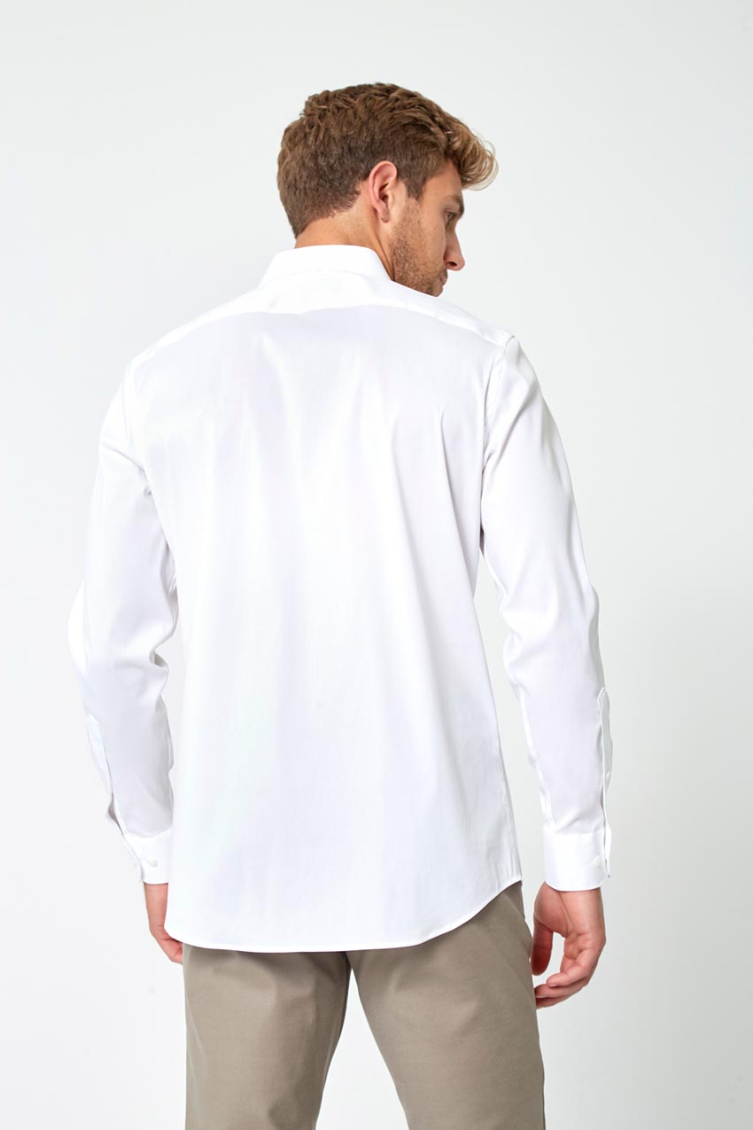 PerformLuxe Cotton Nylon Poplin Standard-Fit Shirt